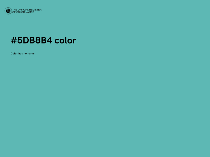 #5DB8B4 color image