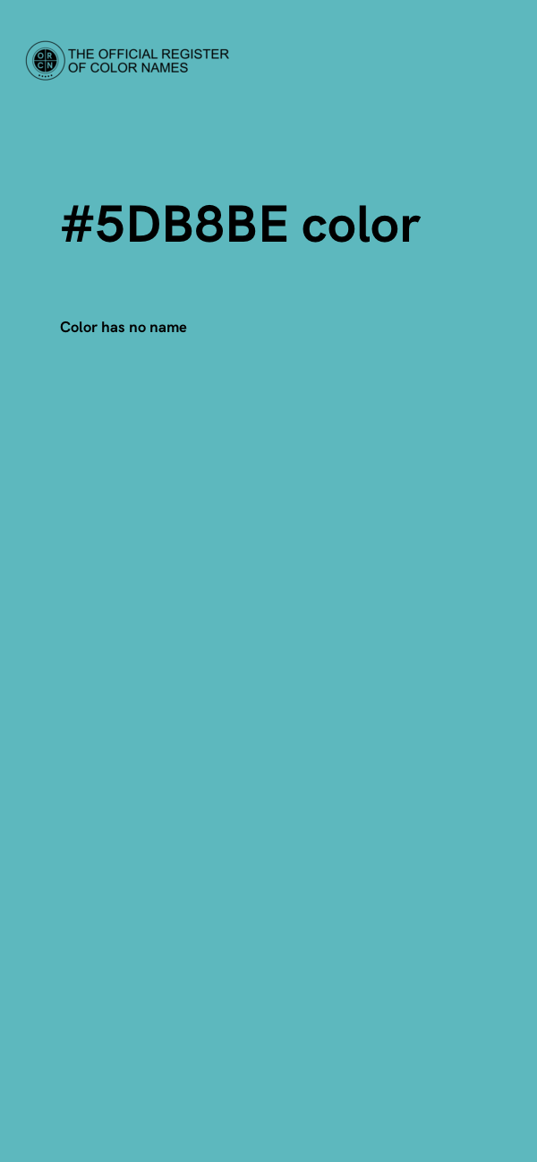 #5DB8BE color image