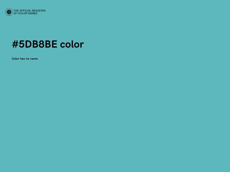 #5DB8BE color image