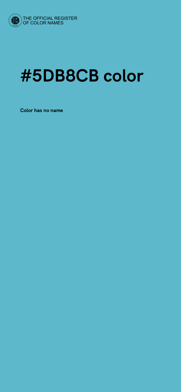 #5DB8CB color image