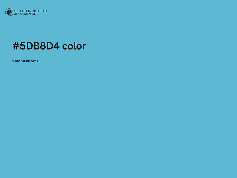 #5DB8D4 color image