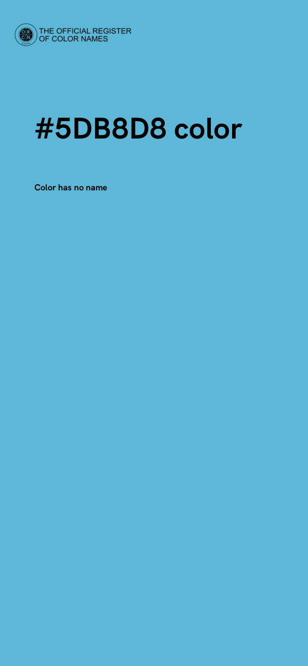 #5DB8D8 color image