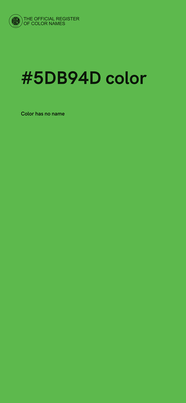 #5DB94D color image
