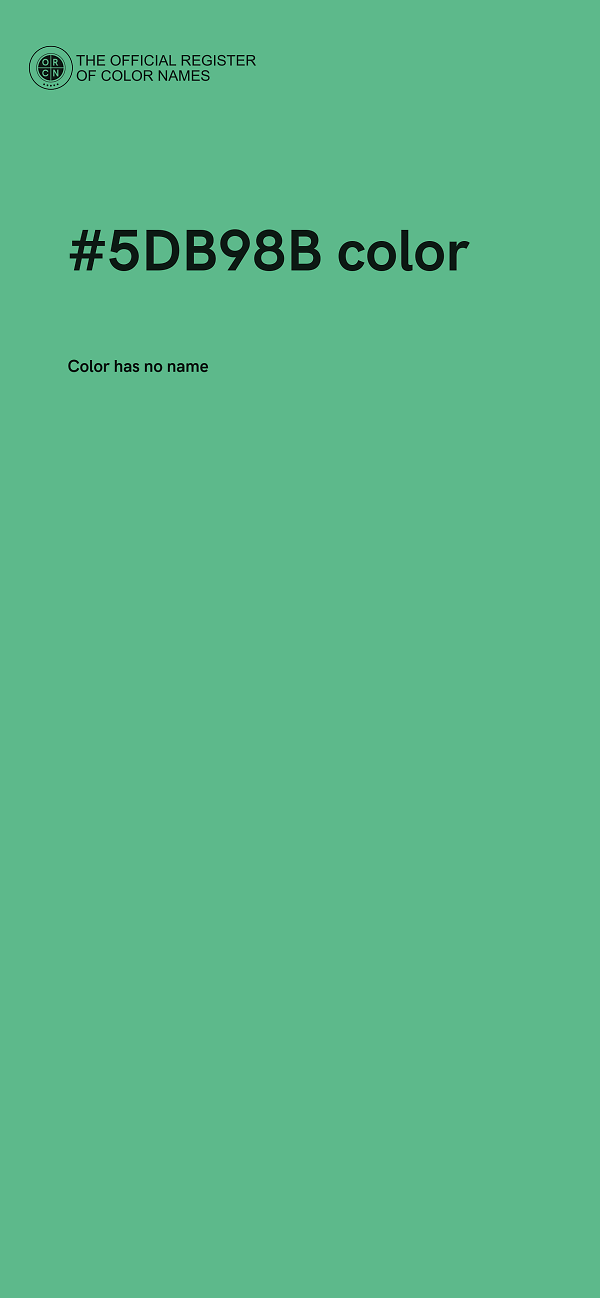 #5DB98B color image