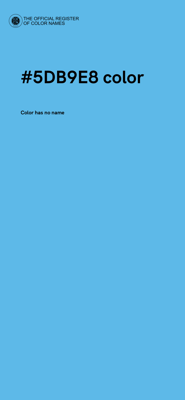 #5DB9E8 color image