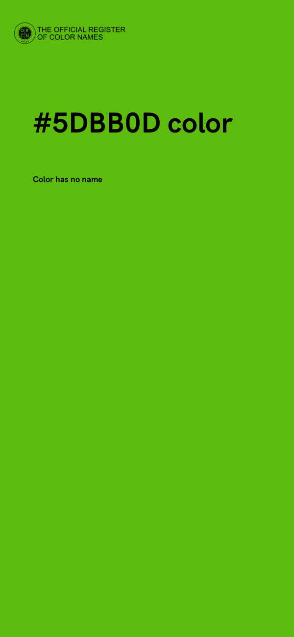 #5DBB0D color image