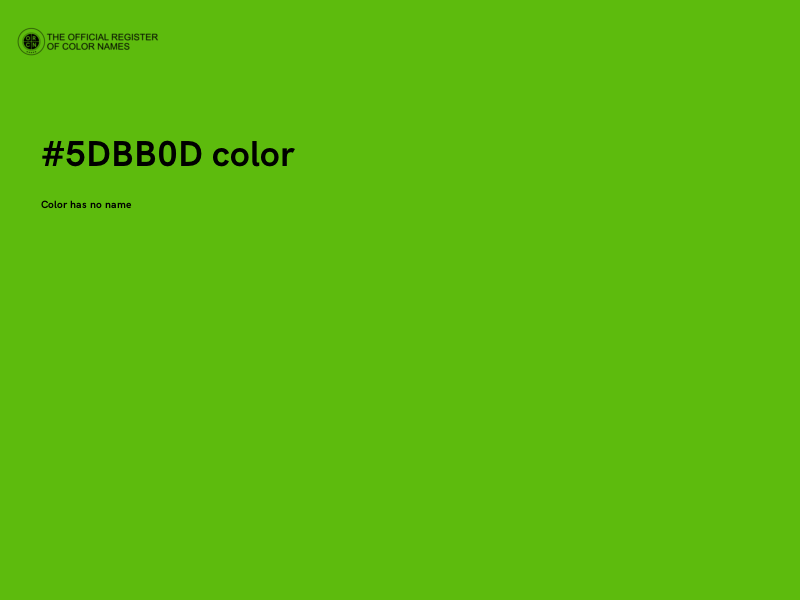#5DBB0D color image