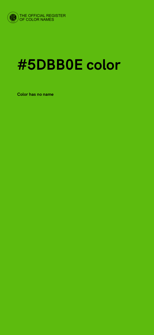 #5DBB0E color image