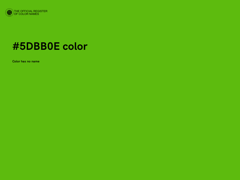 #5DBB0E color image