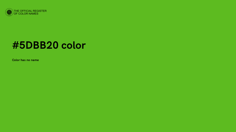 #5DBB20 color image
