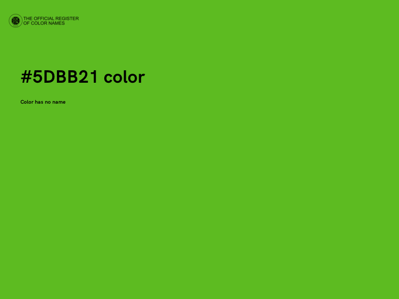 #5DBB21 color image