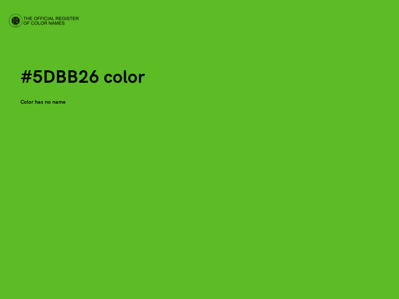 #5DBB26 color image