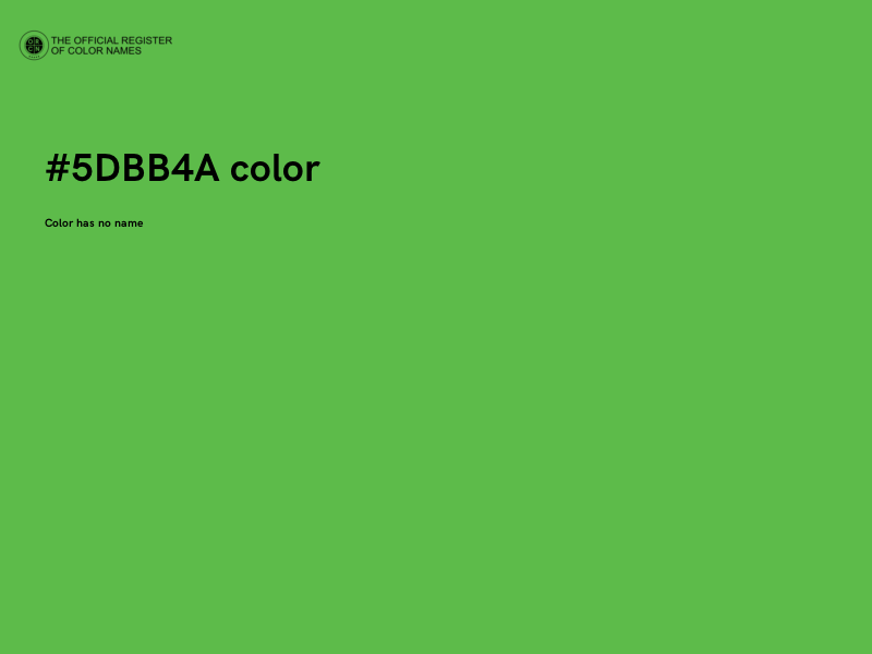 #5DBB4A color image