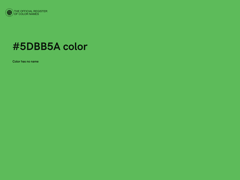 #5DBB5A color image