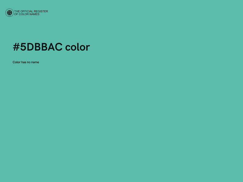 #5DBBAC color image