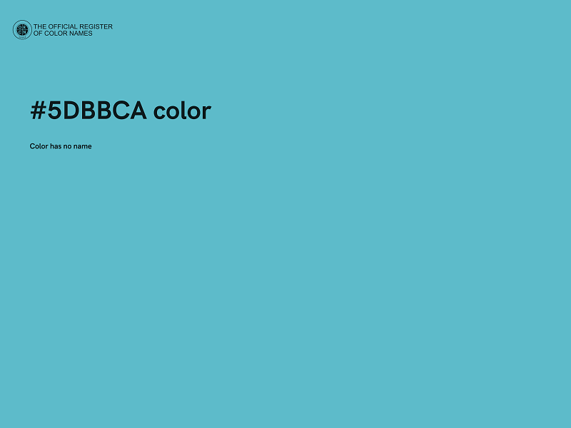 #5DBBCA color image