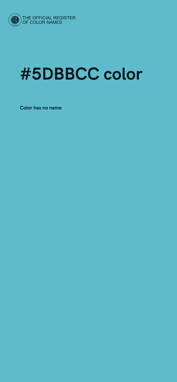 #5DBBCC color image