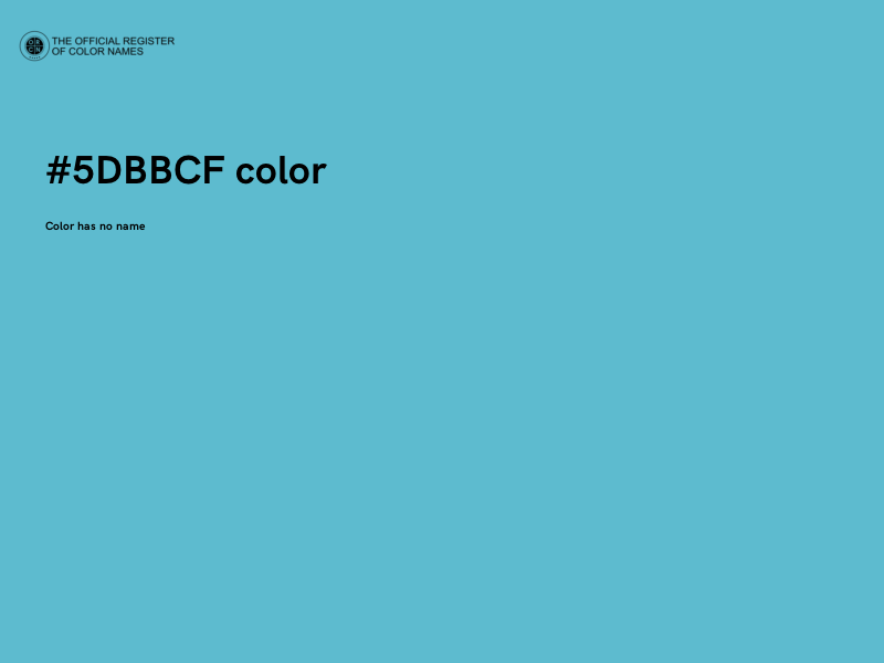 #5DBBCF color image