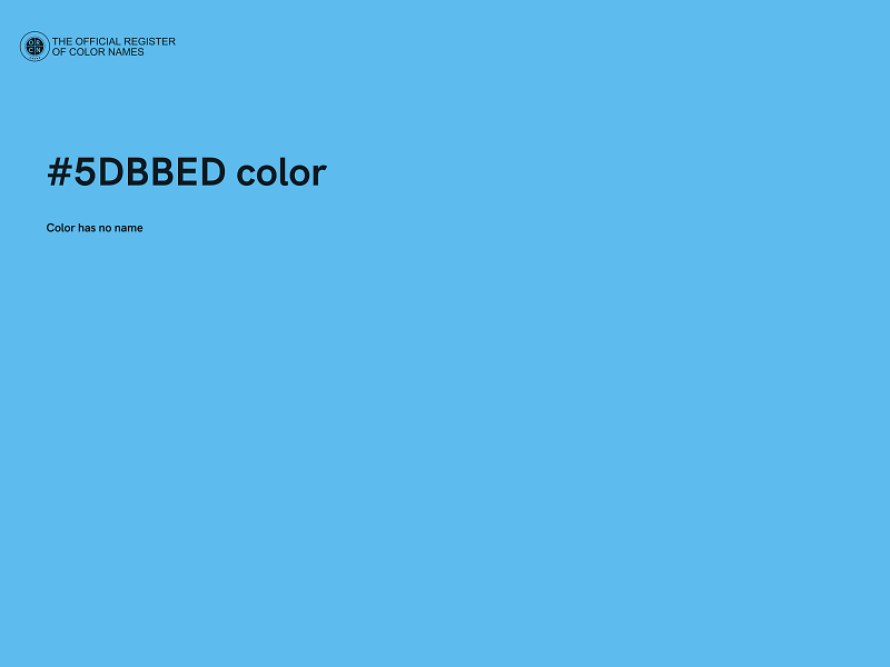 #5DBBED color image