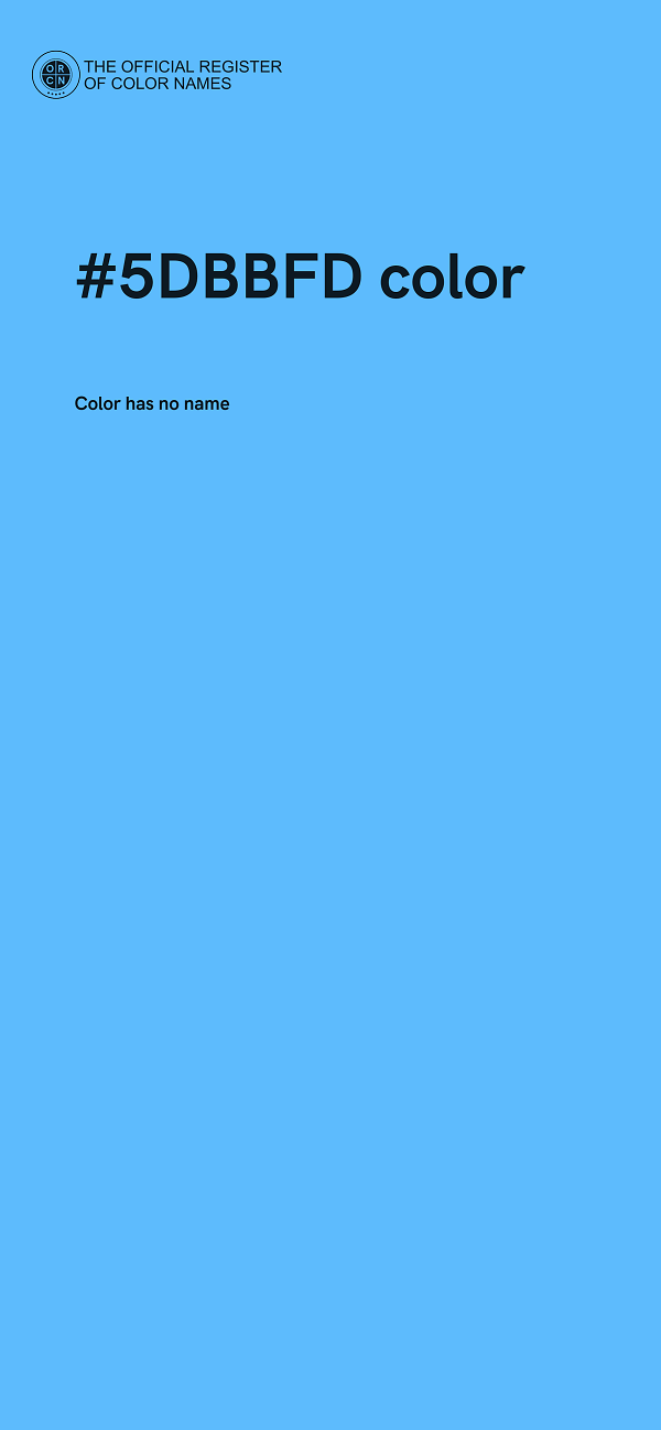 #5DBBFD color image