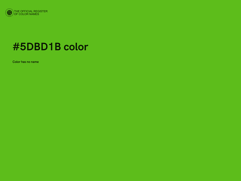 #5DBD1B color image