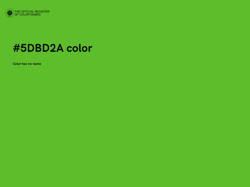 #5DBD2A color image