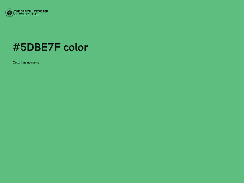 #5DBE7F color image