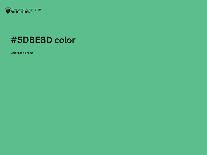 #5DBE8D color image