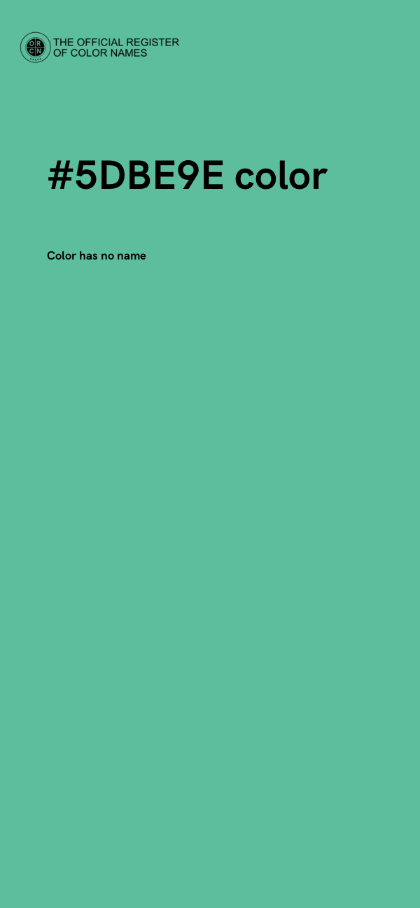 #5DBE9E color image
