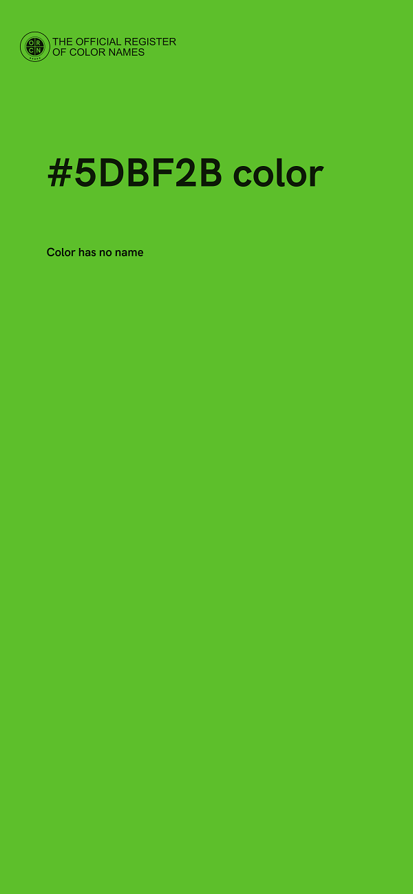 #5DBF2B color image