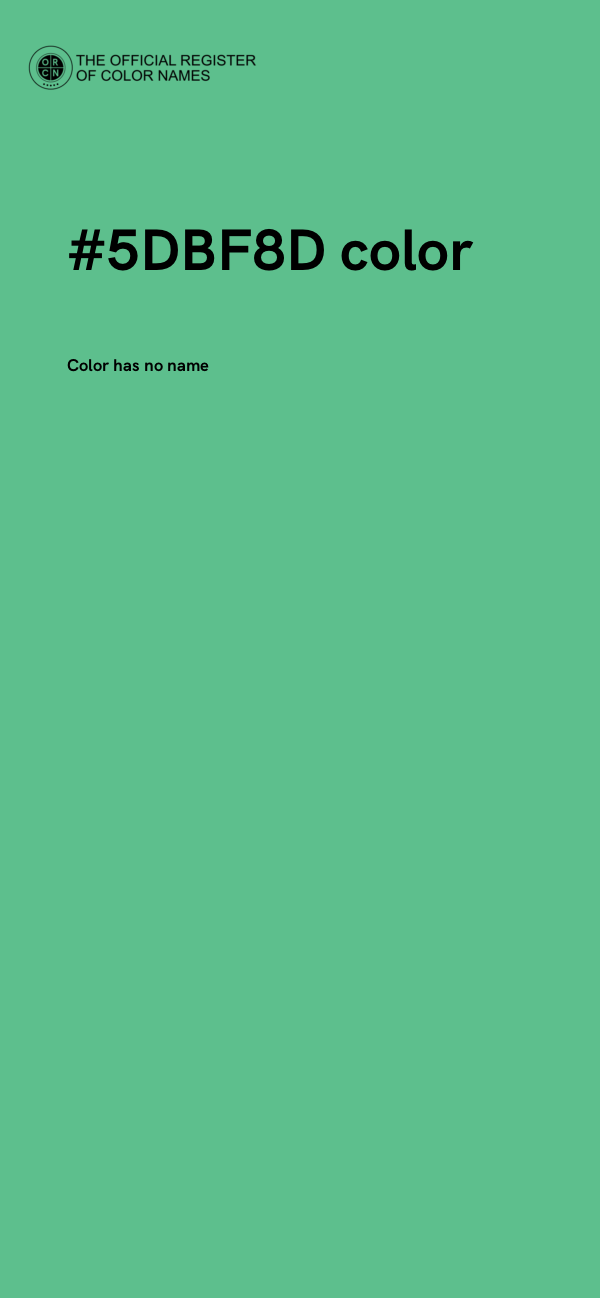 #5DBF8D color image