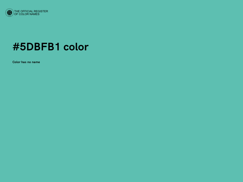 #5DBFB1 color image