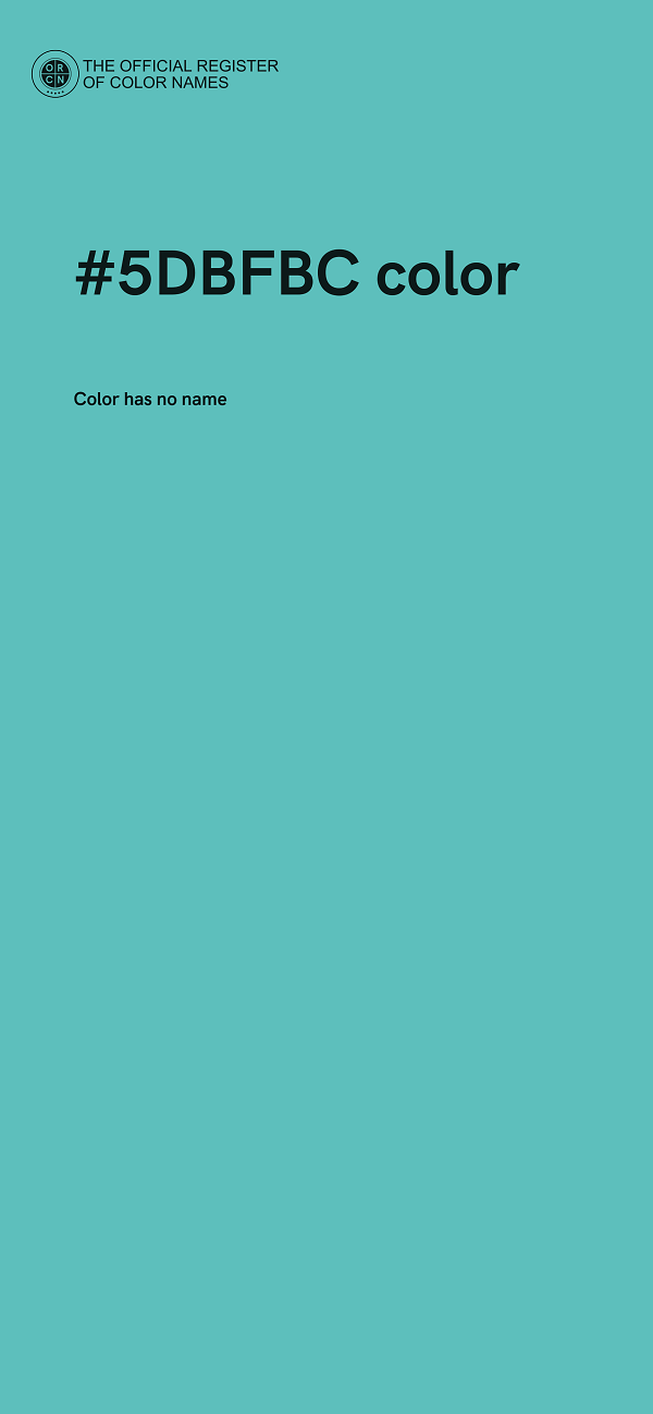 #5DBFBC color image