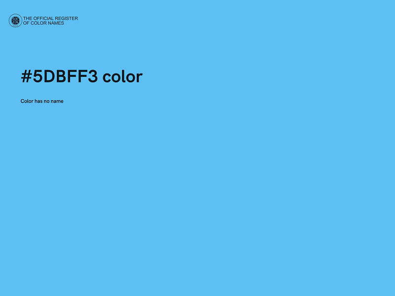 #5DBFF3 color image