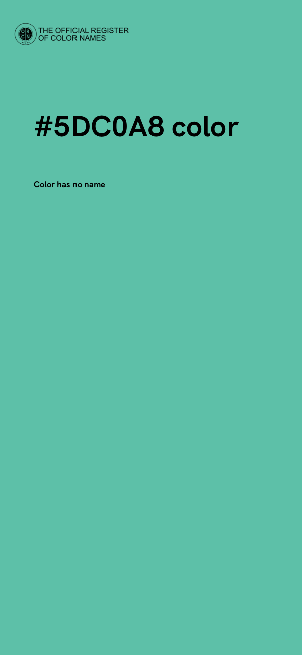 #5DC0A8 color image