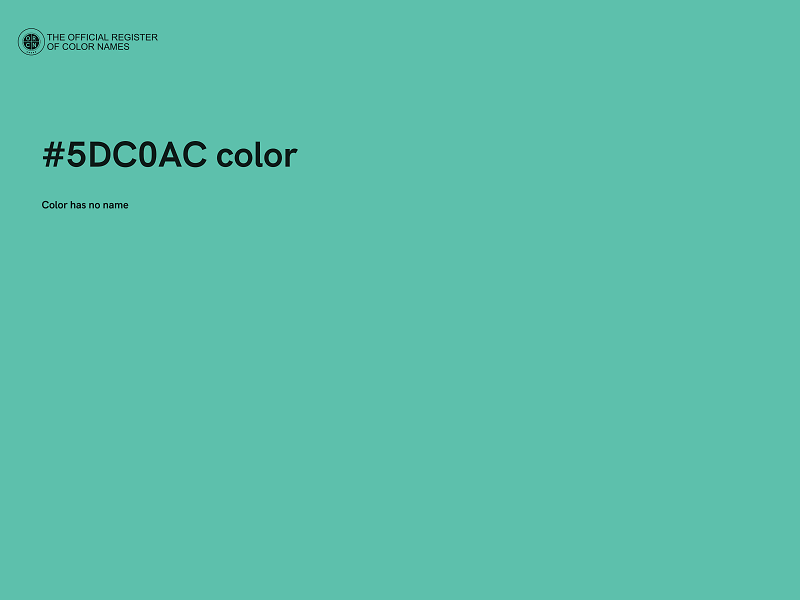 #5DC0AC color image