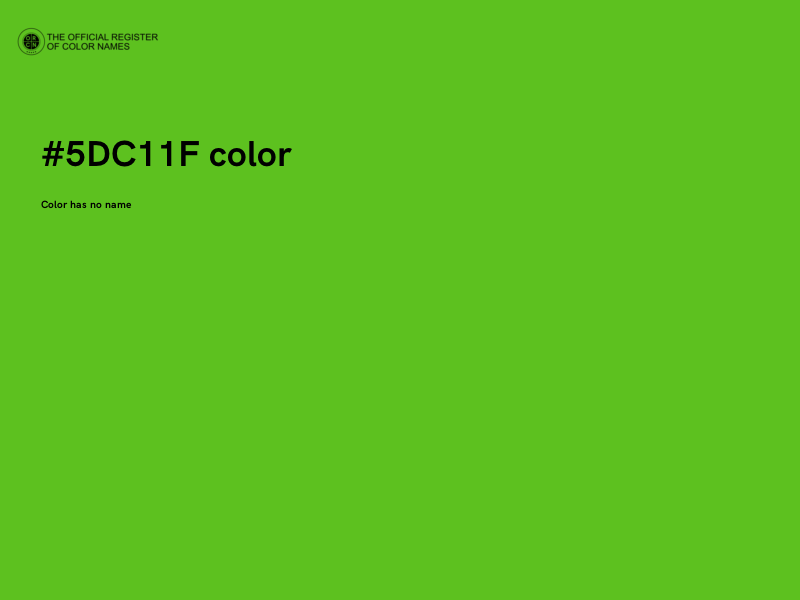 #5DC11F color image
