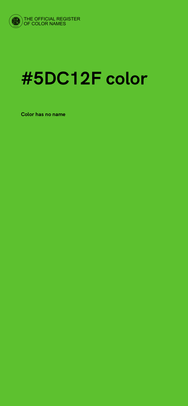 #5DC12F color image