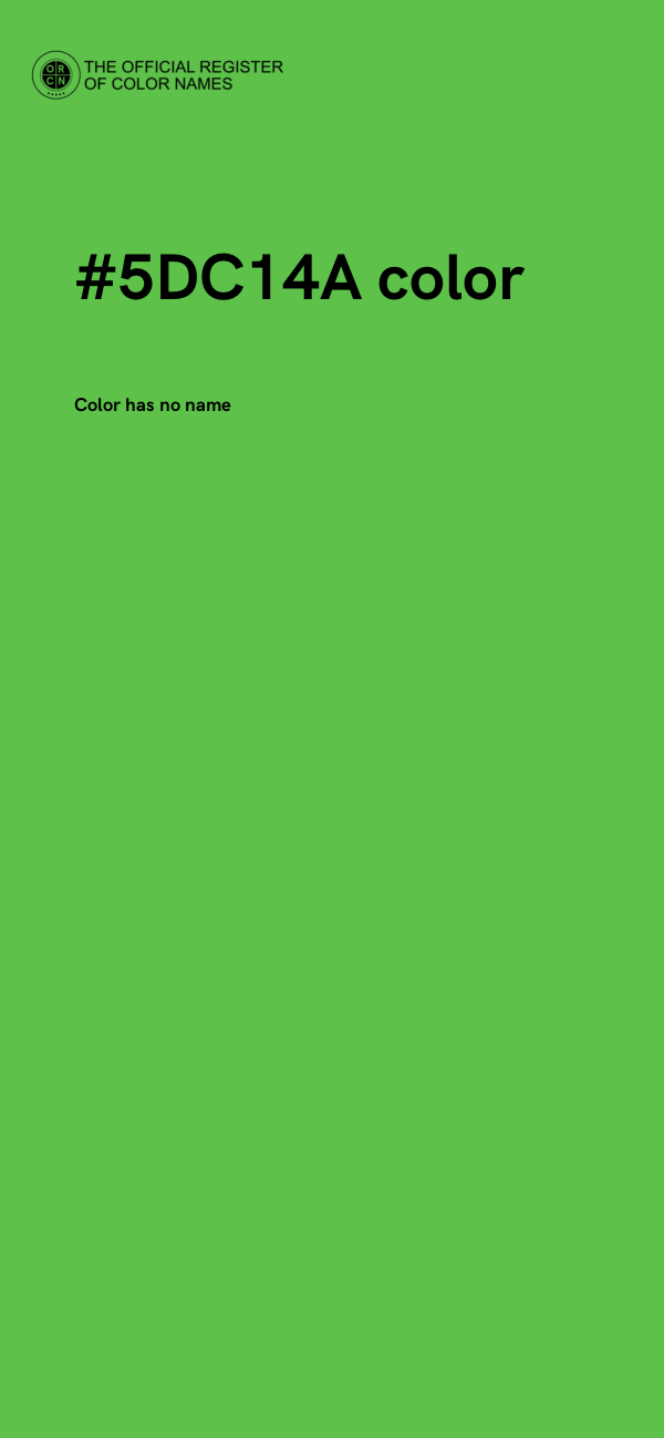 #5DC14A color image