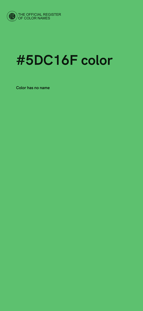 #5DC16F color image