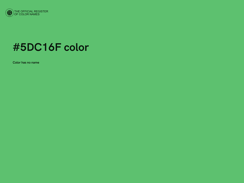 #5DC16F color image