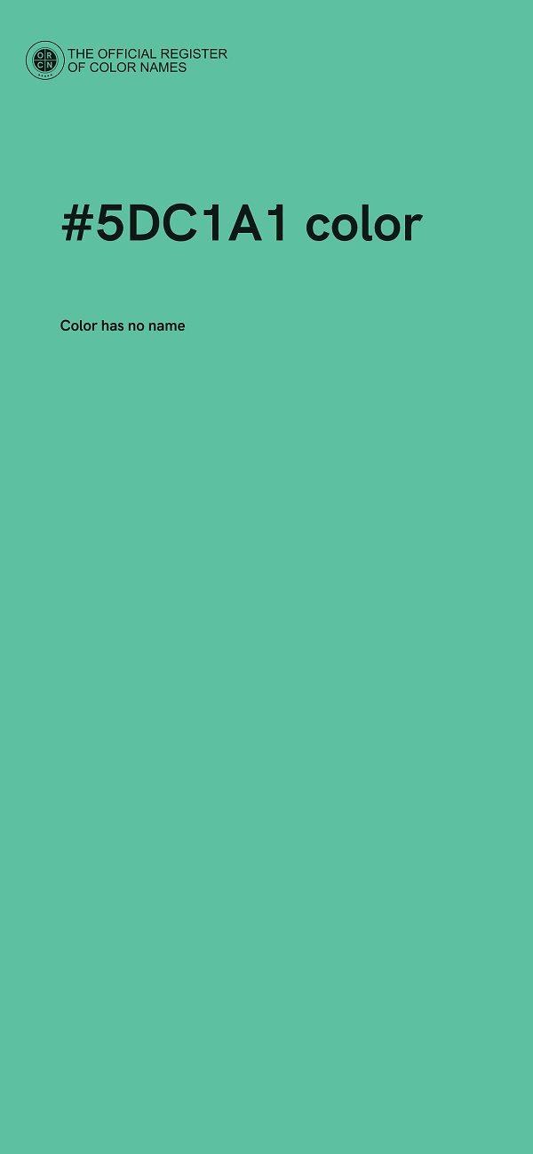 #5DC1A1 color image