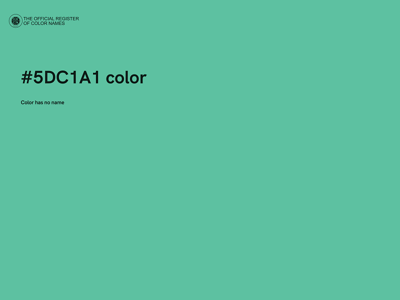 #5DC1A1 color image