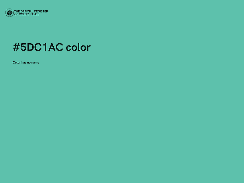 #5DC1AC color image