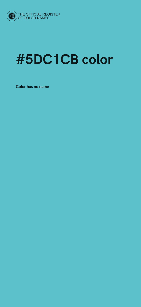#5DC1CB color image