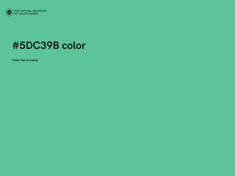 #5DC39B color image