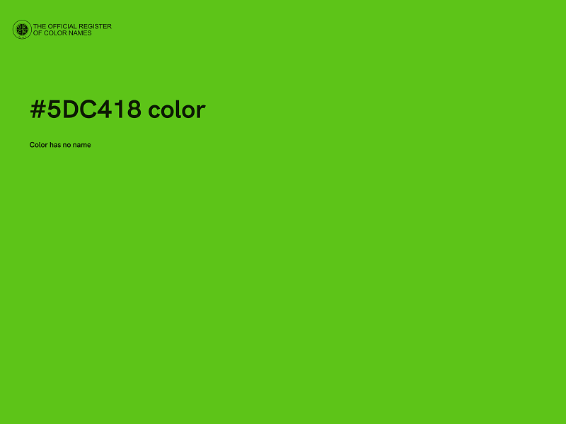 #5DC418 color image