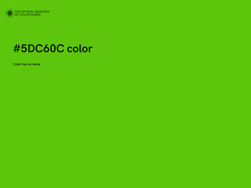 #5DC60C color image