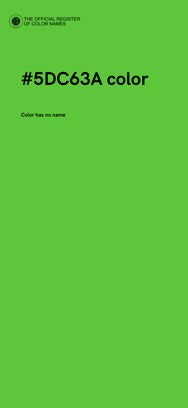 #5DC63A color image