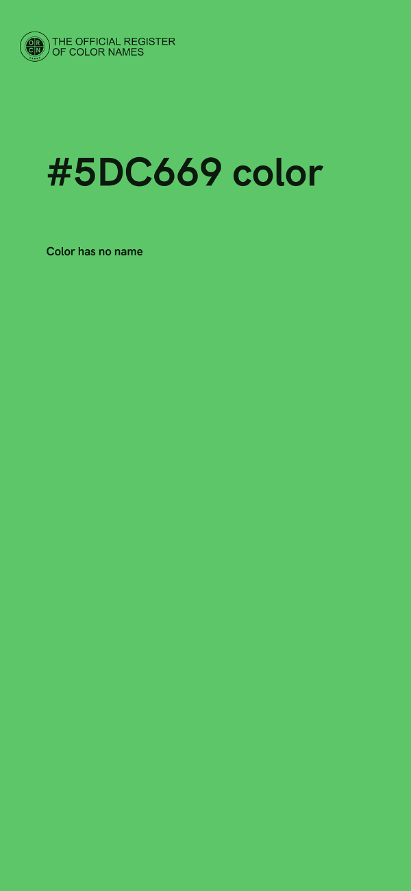 #5DC669 color image